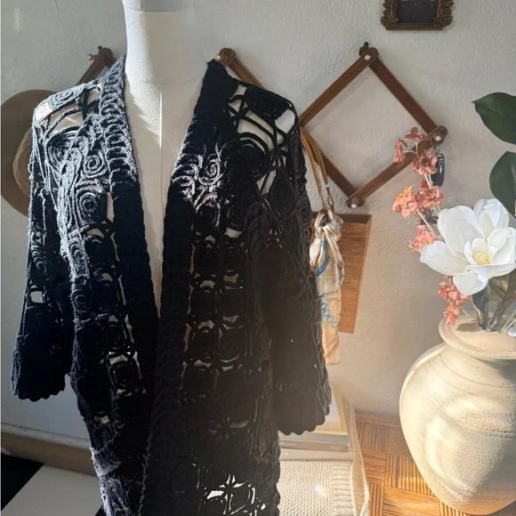 Kerisma Black Knit Cardigan - Picture 2 of 4